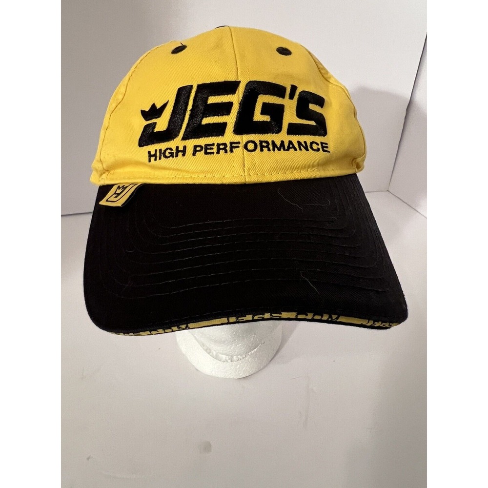 Vintage JEG's High Performance Hat Adjustable Strap Yellow‎ And Black 2007